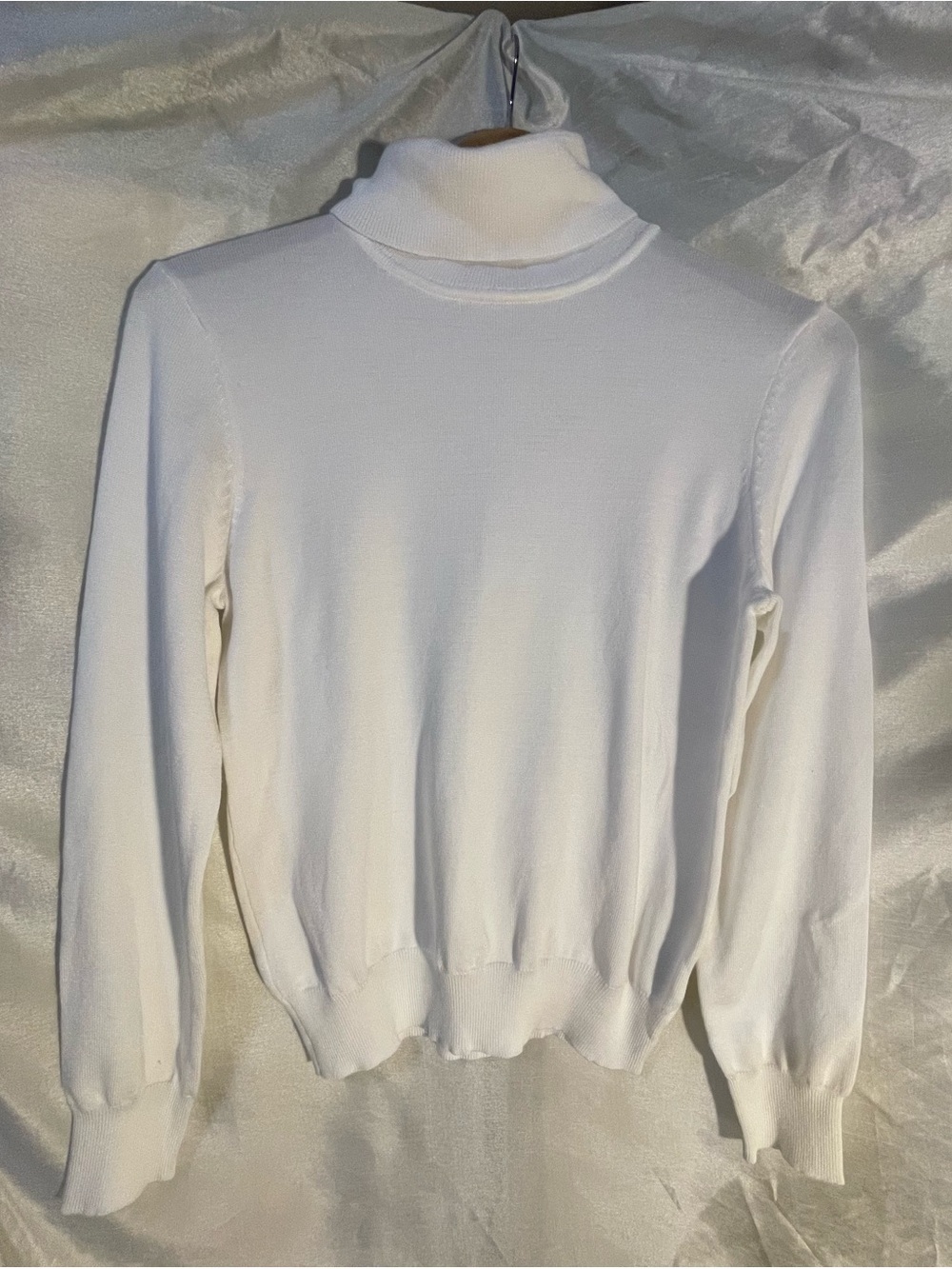 Madison Cream Ribbed Turtleneck Sweater